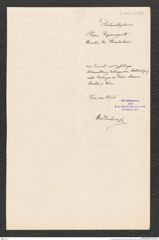 k.k. naturhistorisches Hofmuseum, Intendanzakten 1885-1896 (Hauer), Aktenzahl Z.343.a/1888, Seite 2